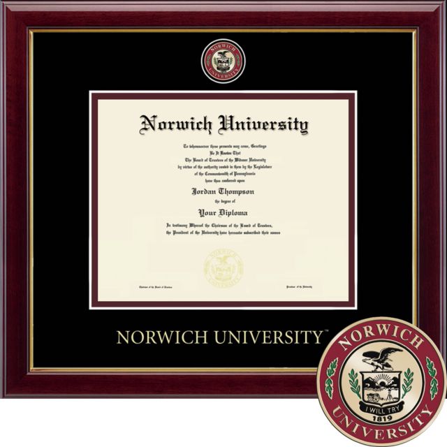 Norwich University 11 x 17 Masterpiece Diploma Frame