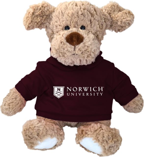 Norwich University Plush Animal with Hoodie